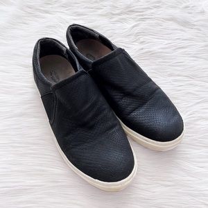 Dr. Scholl’s Black Wander Up Snakeskin Reptile Print Slip On Sneakers